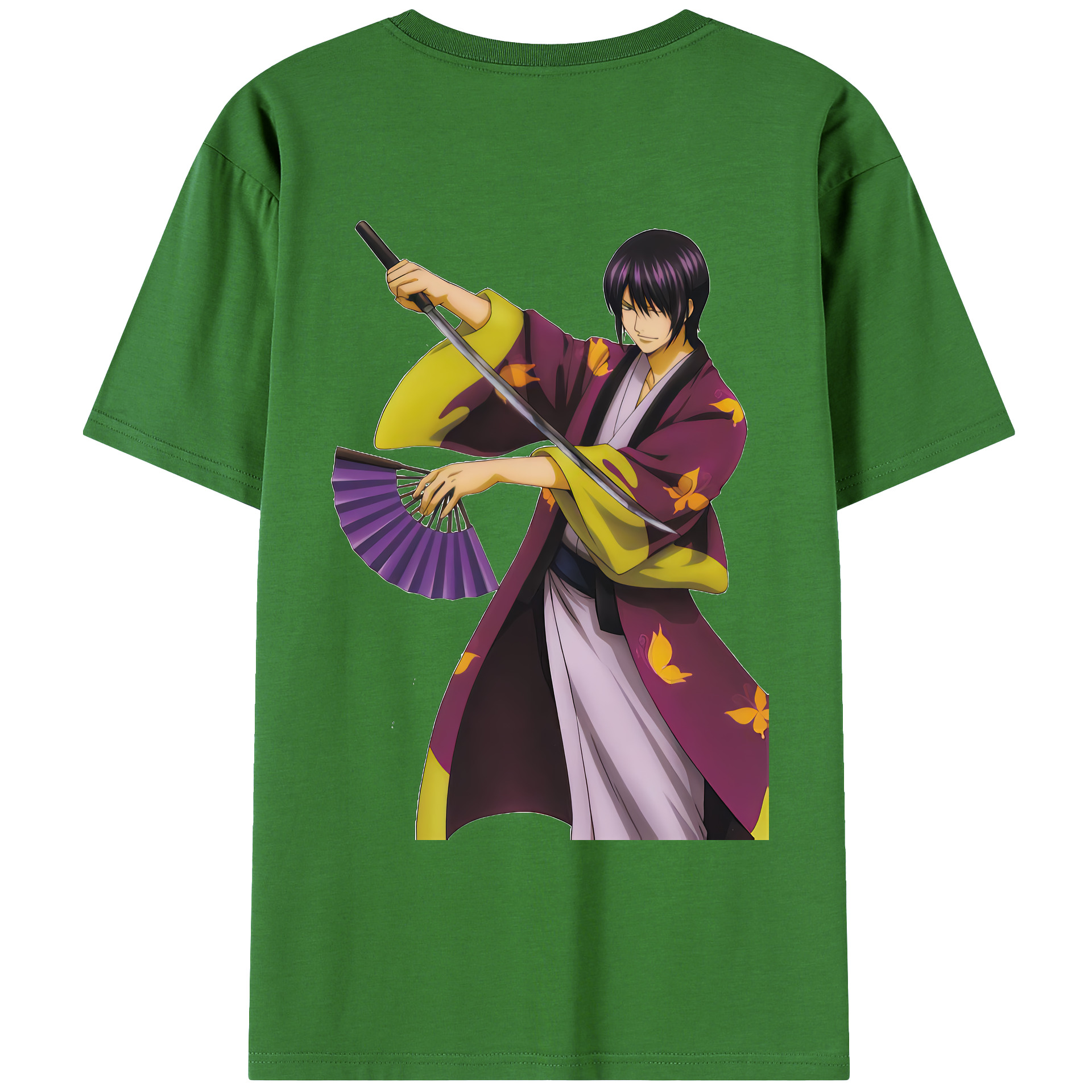 （画像用） ぎんたま 坂田銀時（さかたぎんとき） 神楽 志村新八（しむら しんぱち） GINTAMA Sakata Gintoki Kagura Shimura Shinpachi レディース半袖Tシャツ(バックプリント)